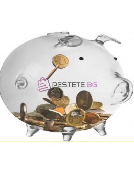 Стъклена касичка Прасенце